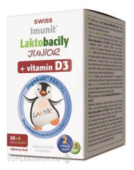 Laktobacily JUNIOR SWISS Imunit + vitamín D3