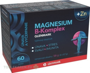 Magnesium B-Komplex GLENMARK + Zinok