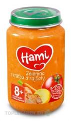 Hami príkrm Zelenina s morkou a paradajkami