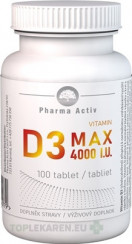 Pharma Activ Vitamin D3 MAX 4000 I.U.