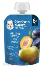 Gerber Natural Kapsička Hruška a slivka