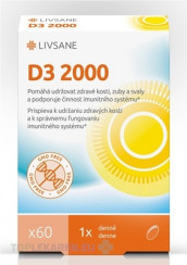 LIVSANE Vitamín D3 2000 IU
