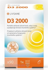 LIVSANE Vitamín D3 2000 IU