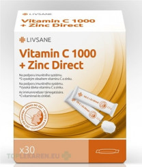 LIVSANE Vitamín C 1000 + Zinok Direct