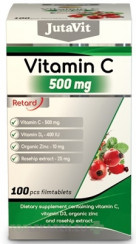JutaVit Vitamín C 500 mg + D3 400 IU + Zinok 15 mg