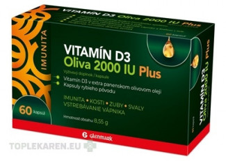 Glenmark VITAMÍN D3 Oliva 2000 IU Plus