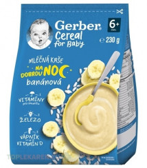 Gerber Cereal Mliečna KAŠA Dobrú noc Banánová