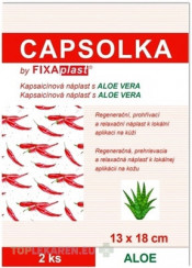 CAPSOLKA hrejivá kapsaicínová náplasť s ALOE VERA