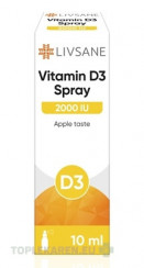 LIVSANE Vitamín D3, 2000 IU