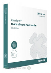 Kliniderm foam silicone heel border