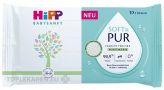 HiPP BabySANFT SOFT & PUR Čistiace vlhčené obrúsky