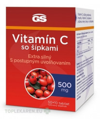 GS Vitamín C 500 mg so šípkami