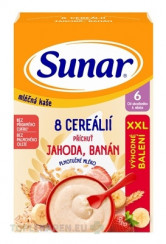 Sunar mliečna KAŠA 8 CEREÁLIÍ