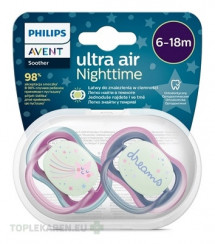 AVENT CUMLÍK 6-18M Ultra air nočný dievča