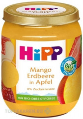 HiPP Príkrm BIO Jablko, mango a jahody