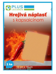 PLUS LEKÁREŇ HREJIVÁ NÁPLASŤ s kapsaicínom