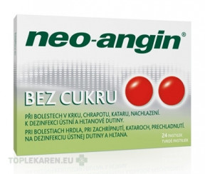 NEO-ANGIN BEZ CUKRU 1,2 mg/0,6 mg/5,72 mg pastilky