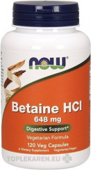 NOW FOODS Betaín HCl 648 mg