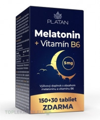 PLATAN Melatonín + Vitamín B6