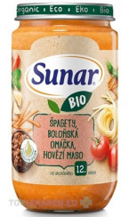 Sunar BIO príkrm ŠPAGETY, OMÁČKA, HOVÄDZIE MÄSO