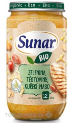 Sunar BIO príkrm ZELENINA, CESTOVINY, KURACIE MÄSO