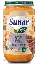 Sunar BIO príkrm BATÁTY, ŠOŠOVICA, HOVÄDZIE MÄSO
