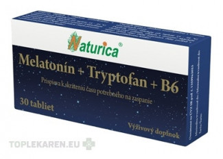 Naturica Melatonín + Tryptofan + Vitamín B6