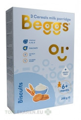 Beggs Mliečna kaša 3zrnná So sušienkami