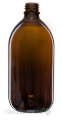 Liekovka (hnedé sklo) 500 ml GL28 - SIOT Trade