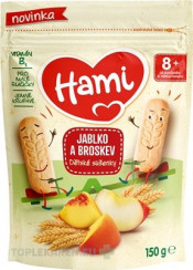 Hami sušienky Jablko, broskyňa