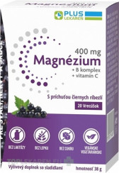 PLUS LEKÁREŇ Magnézium 400 mg+B komplex+vitamín C