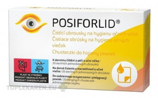 POSIFORLID Obrúsky na hygienu očných viečok
