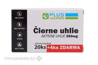 PLUS LEKÁREŇ Čierne uhlie 350 mg