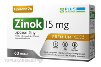 PLUS LEKÁREŇ Lipozomálny zinok 15 mg