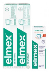 ELMEX SENSITIVE ZUBNÁ PASTA DUOPACK + ÚSTNA VODA
