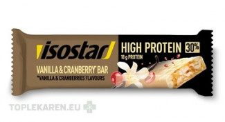 Isostar High Protein 30% VANILLA & CRANBERRY BAR