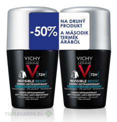 VICHY HOMME INVISIBLE RESIST DETRANSPIRANT 72H DUO