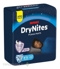 HUGGIES DryNites L pre chlapcov (8-13 rokov) MEGA