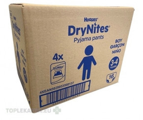 HUGGIES DryNites S pre chlapcov (3-4 roky) JUMBO