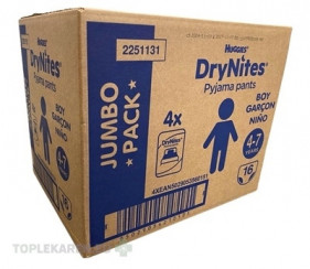 HUGGIES DryNites M pre chlapcov (4-7 rokov) JUMBO