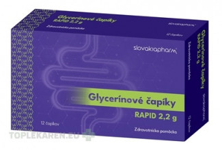 Slovakiapharm Glycerínové čapíky RAPID 2,2 g