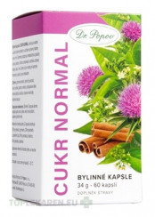 Dr. Popov Bylinné kapsuly CUKOR NORMAL