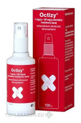 Octizy 1 mg/g + 20 mg/g dermálny roztokový sprej