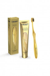 Curasept Luxury Gold zubná pasta 75 ml + zubná kefka
