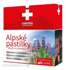 Cemio Alpské pastilky ŠALVIA A VITAMÍN C