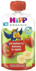 HiPP BIO 100% Ovocie Jablko Banán Jahoda