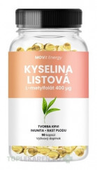 MOVit Kyselina listová L-metylfolát 400 μg