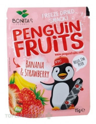 PENGUIN FRUITS Banana & Strawberry BIO