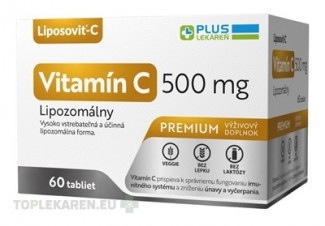 PLUS LEKÁREŇ Vitamín C 500 mg Lipozomálny