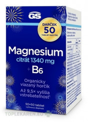 GS Magnesium citrát 1340 mg + B6 Darček